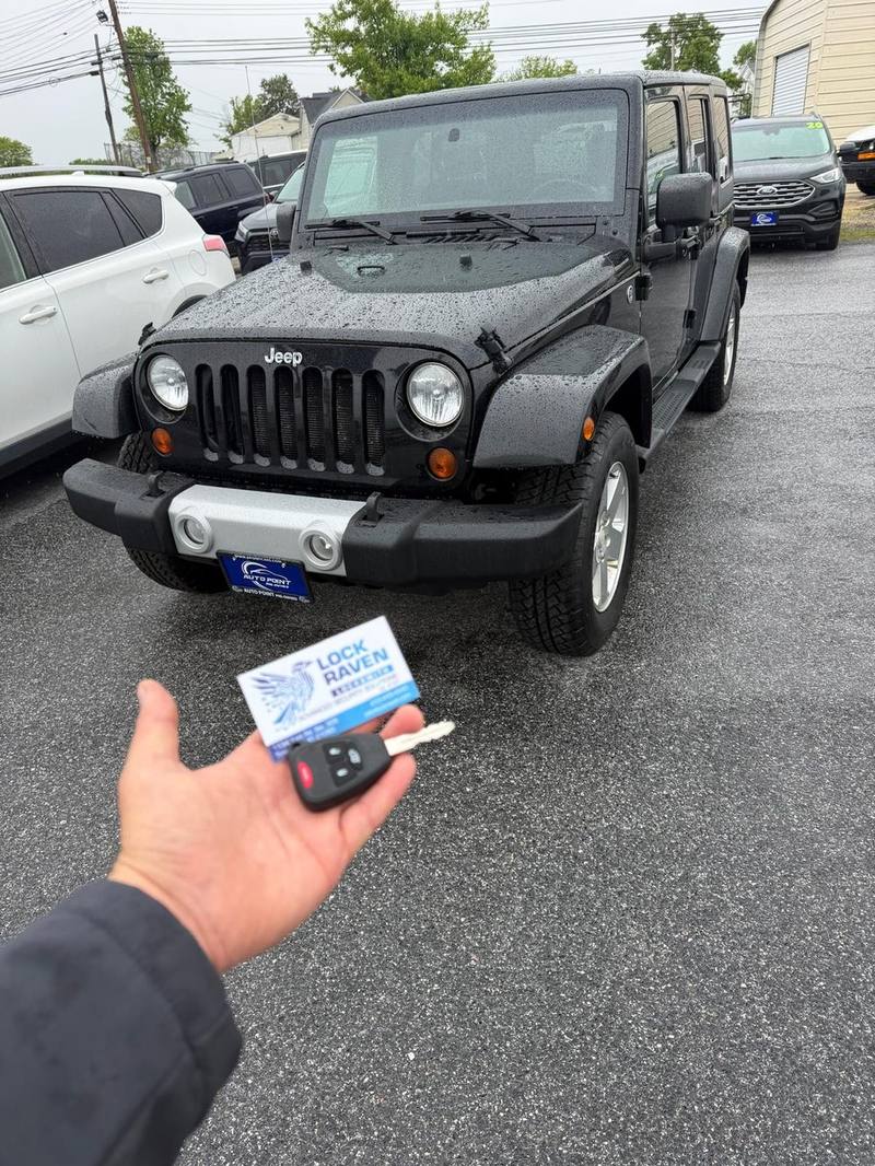 New programmed key for a Jeep Wrangler